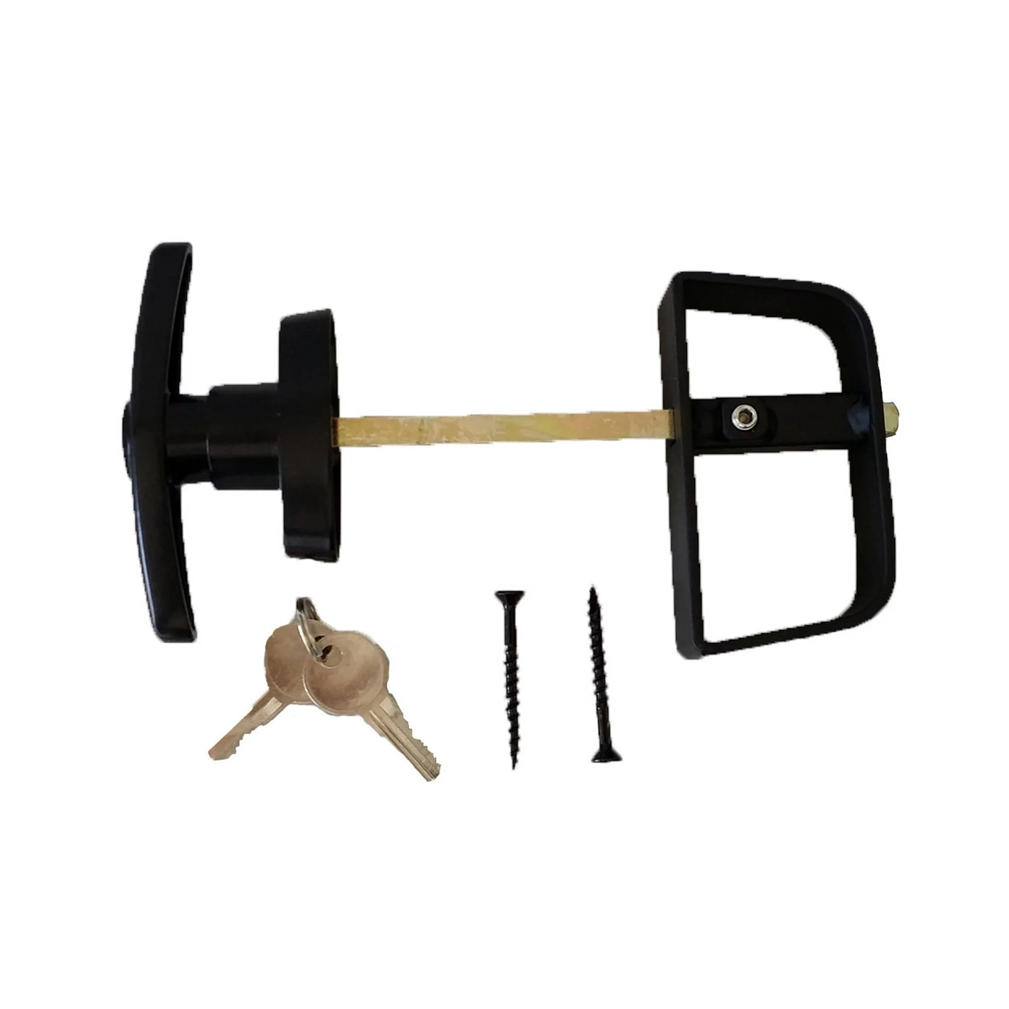 Shed Windows and More Shed Double Door Hardware Kit Decorative Hinges (6"), Locking T Handle Set, New Heavy Duty Barrel Bolts