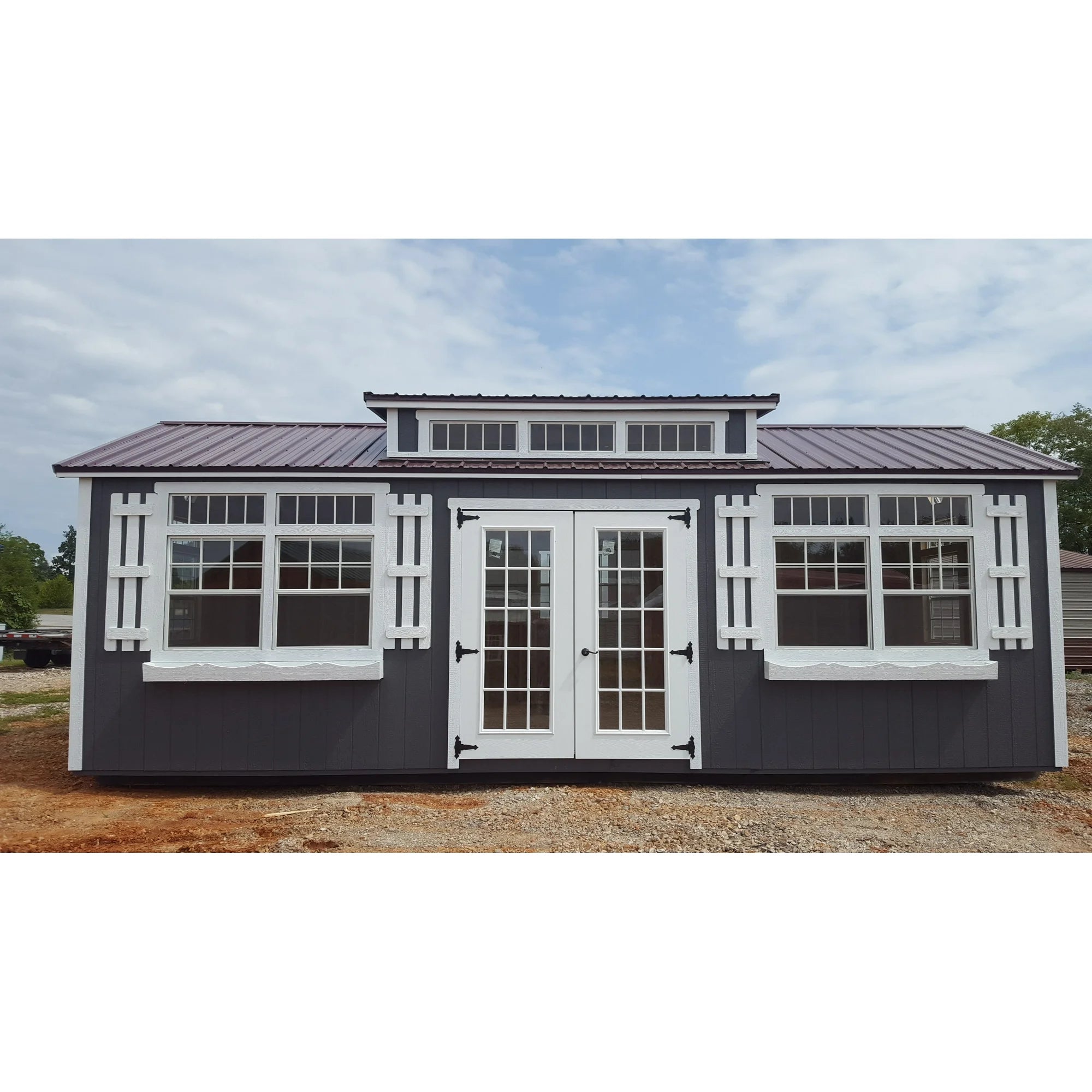 Shed Windows and More Shed Double Door Hardware Kit Decorative Hinges (6"), Locking T Handle Set, New Heavy Duty Barrel Bolts